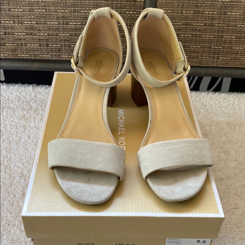 Michael Kors Cream Block Heels